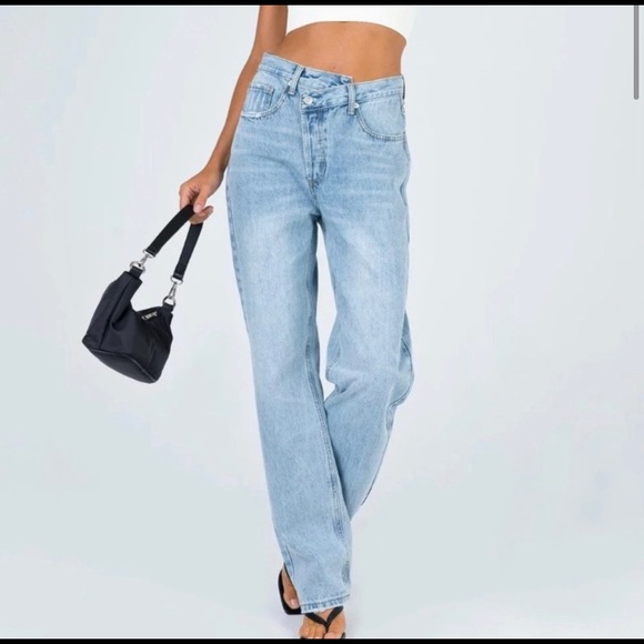 ‘Always On Your Mind’ Asymmetrical Jeans - Picture 3 of 4